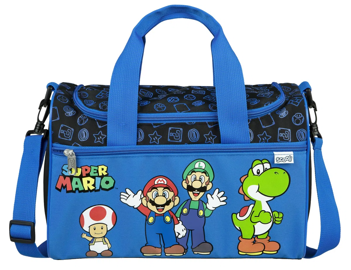 Scooli - Bolsa de Deporte para niños - 23 x 35 x 16 cm - Compartimento Principal Espacioso - Bandolera Ajustable - Accesorios para el Colegio - Bandolera