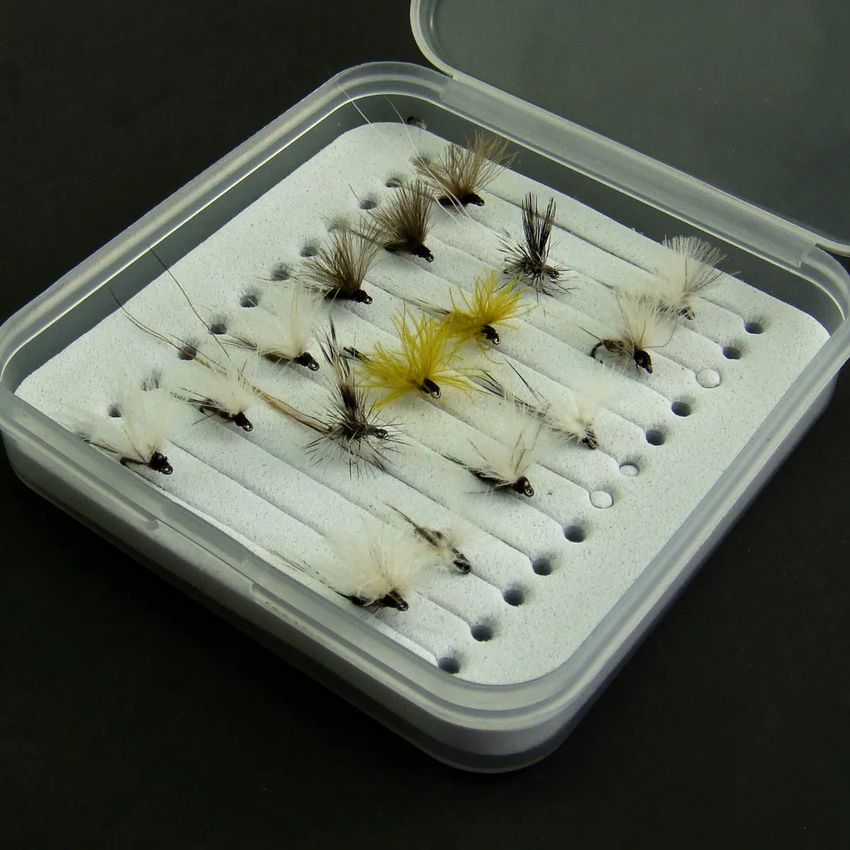 Moscas secas para la pesca con mosca/ninfas/paracaídas Caddis/Oreja de liebre DORATO/ELK Hari/GRIFFITH'S GNAT/HEMMINGWAY/Paracaídas Adams/Royal Coachman/PEG'S Midge (Small CDC Dun)
