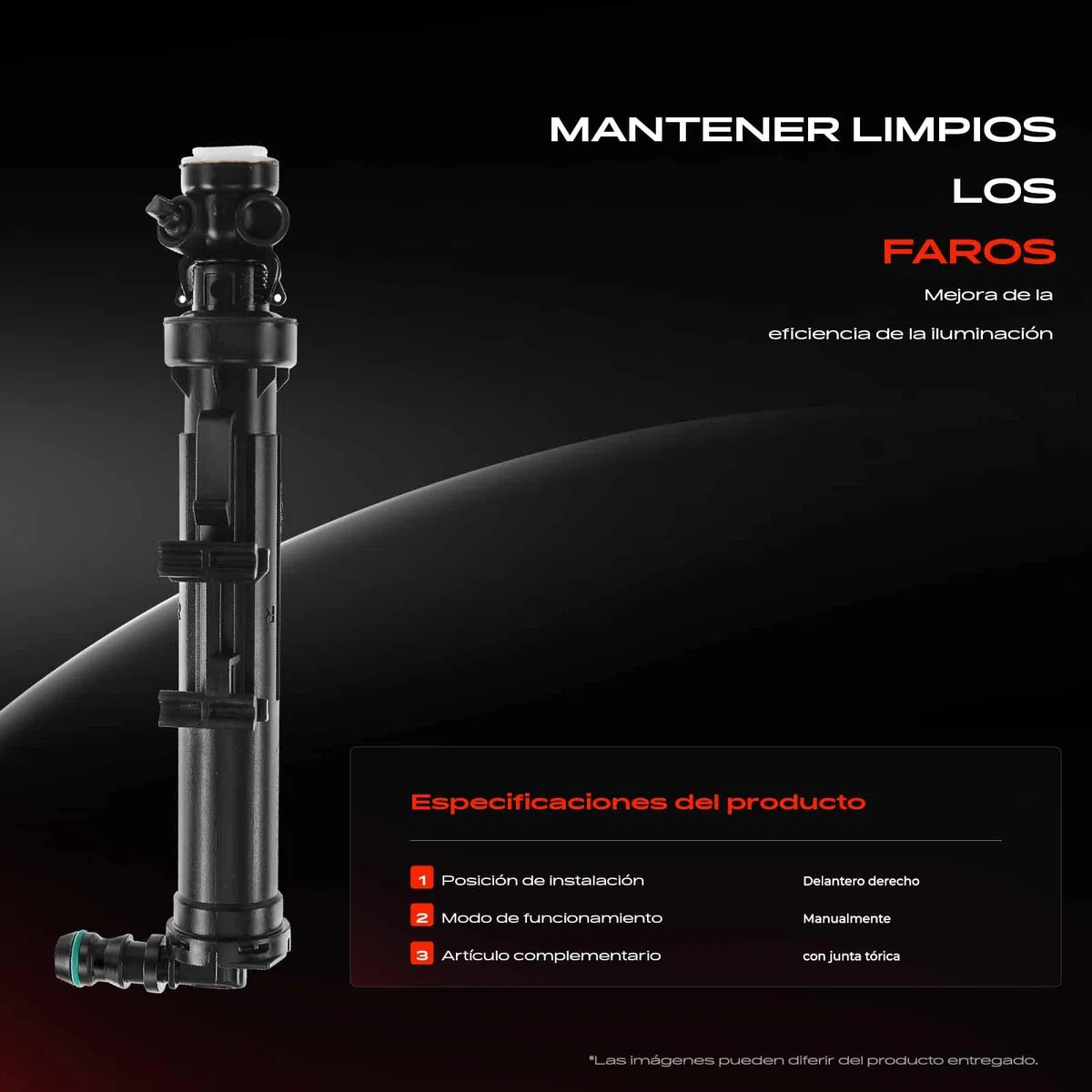 Frankberg Limpieza de faros Boquillas de lavado Compatible con Clase B W242 W246 Electric Drive/B 250 E 2014-2017 Compacto Replace# 1768600247,2468600647