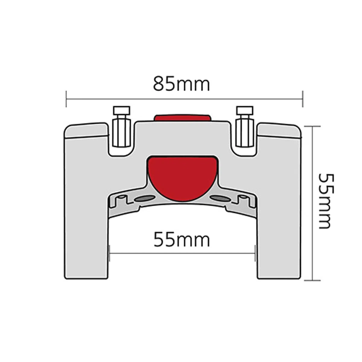 Adaptador DE Manillar KLICKFIX para Manillar 22-26