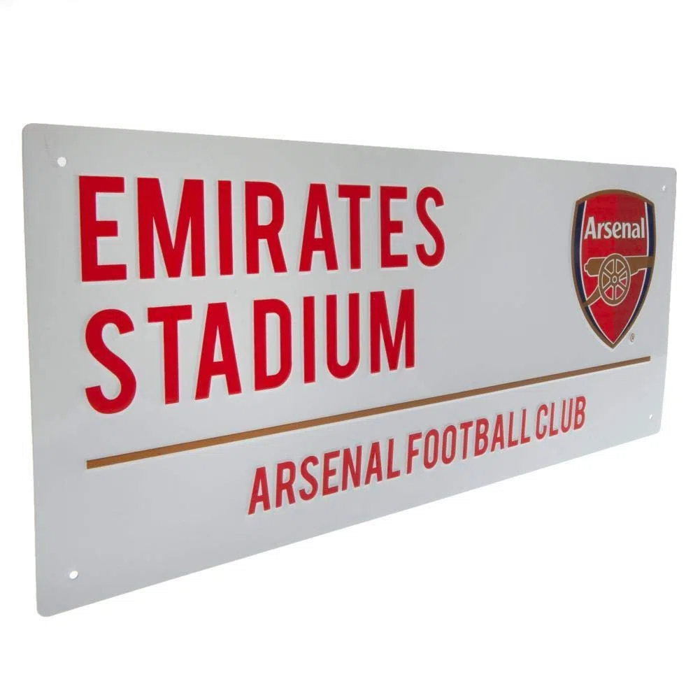 Letrero de calle del Arsenal FC