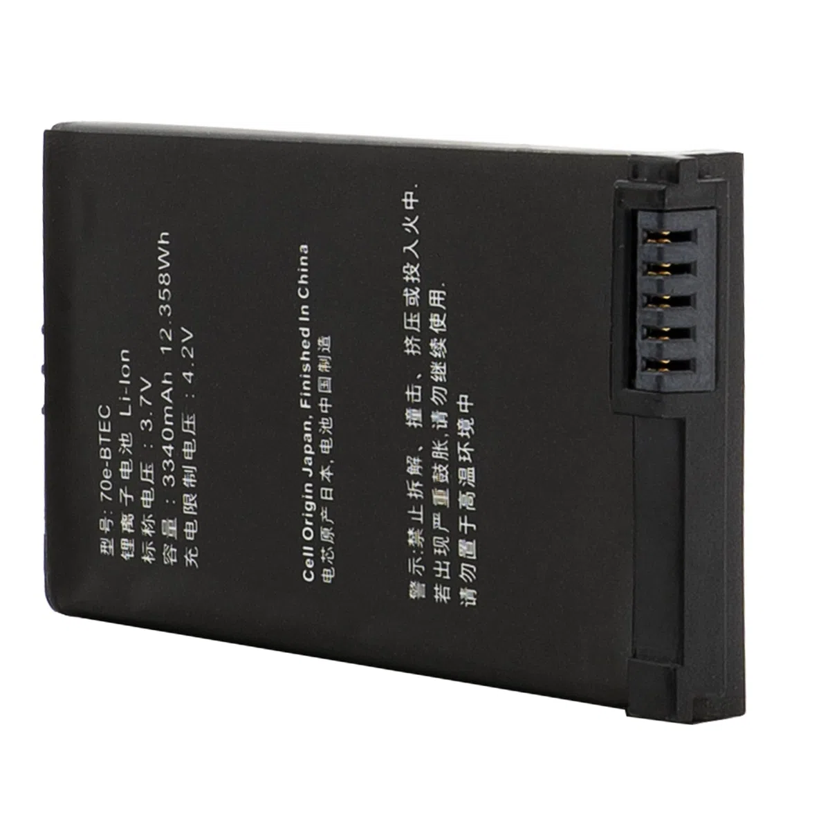 Batería compatible con Honeywell Dolphin 60S-Batt-1, 70e-BTEC, BAT-EXTENDED-01, Li-Ion 3340 mAh conexión para Dolphin 60s, 70e, 75e
