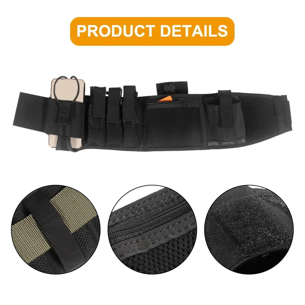 Funda de Banda Abdominal, Funda Ajustable para cinturón de Pistola, Funda de Pistola de ocultación Profunda con diseño Multibolsillos para Hombres y Mujeres