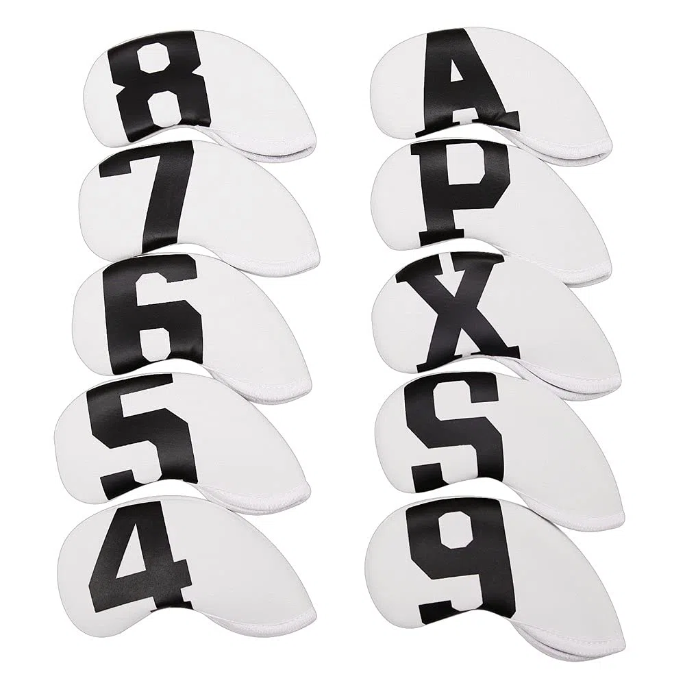 Cubierta impermeable del hierro del club de golf del neopreno cubierta de la cabeza del hierro del golf cubre el palo de golf del hierro Headovers cuñas cubre 10pcs/set