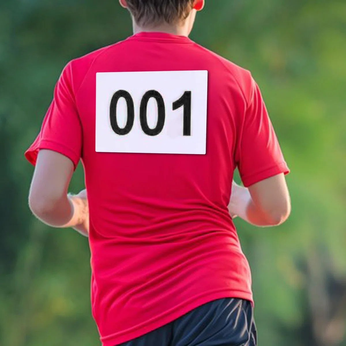 Paquete de 100 Dorsales para Carreras, Resistentes Al Desgarro, Portátiles, Deportivos, Grandes para Deportivos.