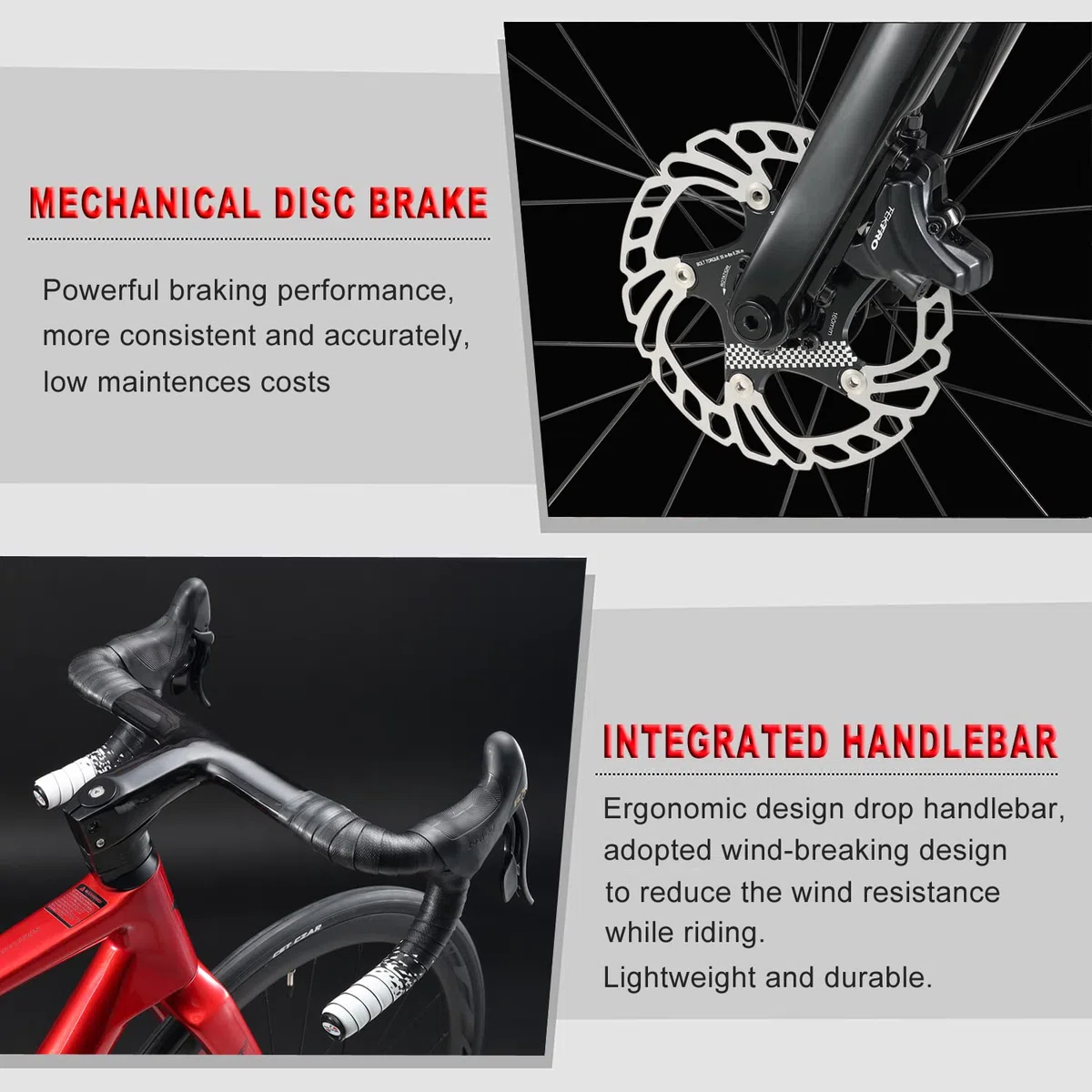 KABON Bicicleta de Carreras de Carbono Completo, Bicicletas de Carretera con Shimano R7000 Freno de Disco de 22S, 700C Carbono Juego de Ruedas Bicicletas para Hombre Mujer