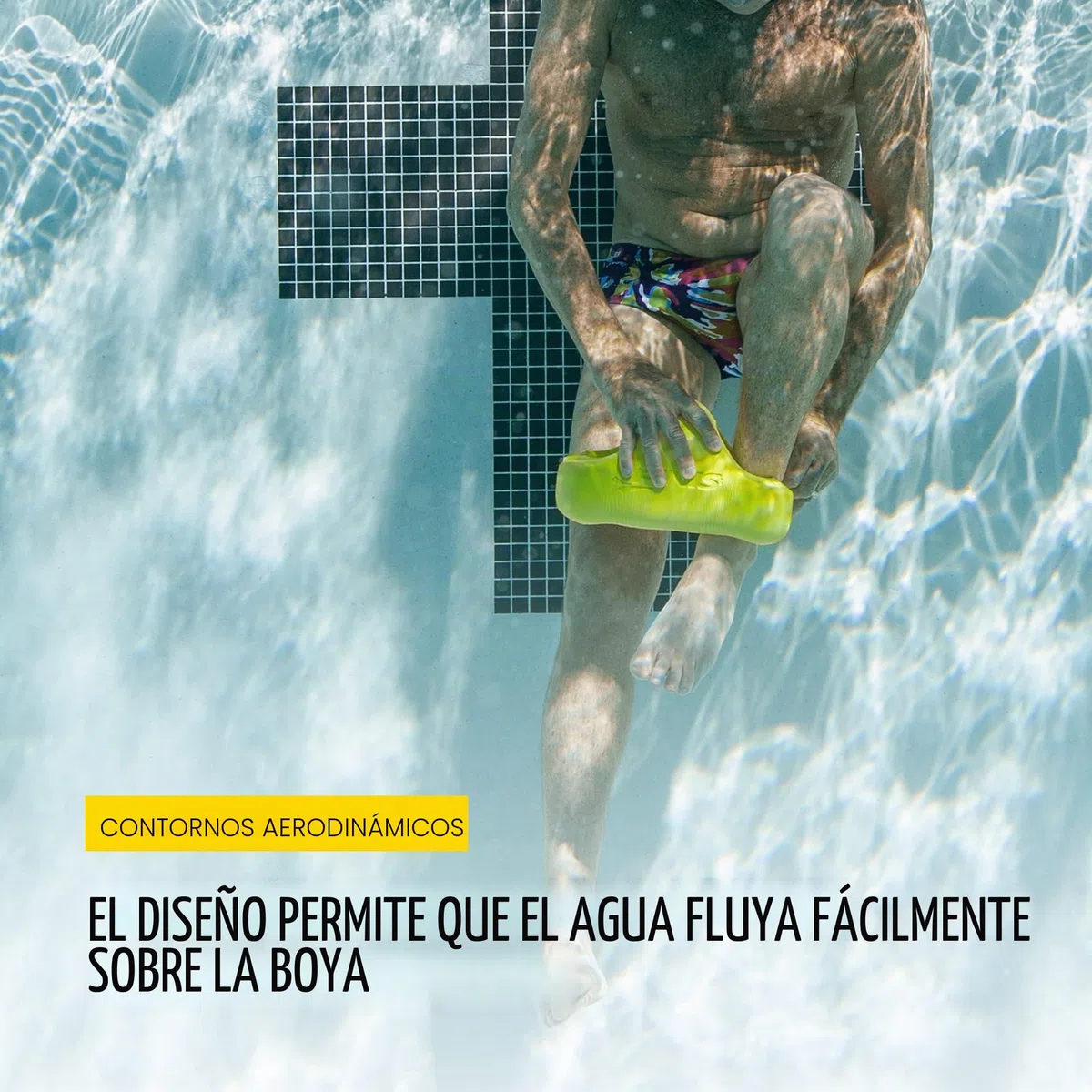 FINIS Boya de Tobillo para Entrenamiento competitivo de natación, Amarillo, Adulto