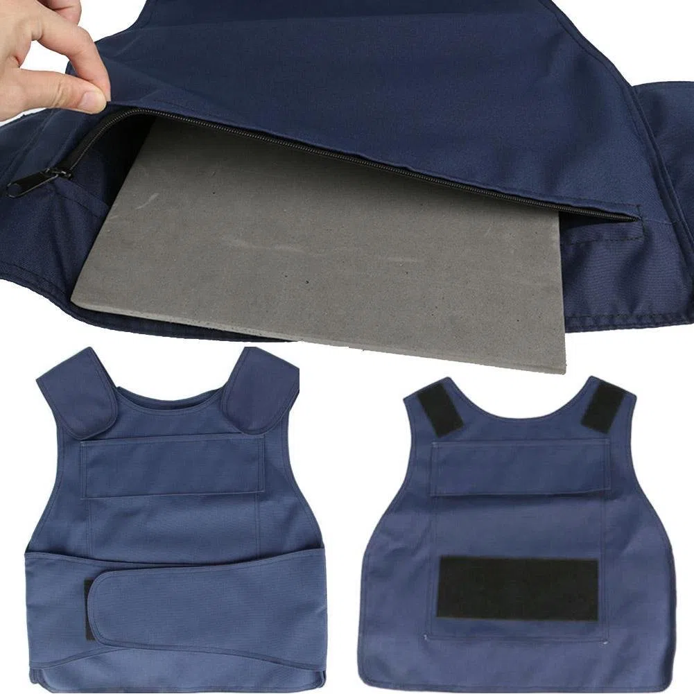 Chaleco Táctico Ropa Resistente a Las puñaladas Escamas de Pescado Chaleco táctico Desgaste del Equipo de protección Equipo de Entrenamiento Militar al Aire Libre para Adultos Negro Talla única