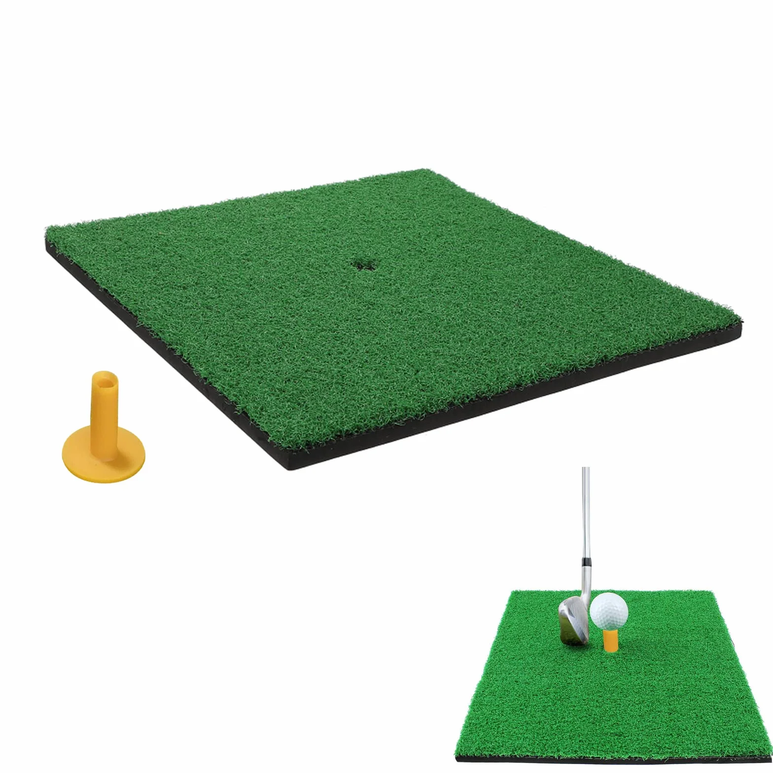30 x 30 cm, esterilla de práctica de golf, esterilla de golf portátil, esterilla de golf, entrenamiento de chipping, swing de golf en el jardín o garaje