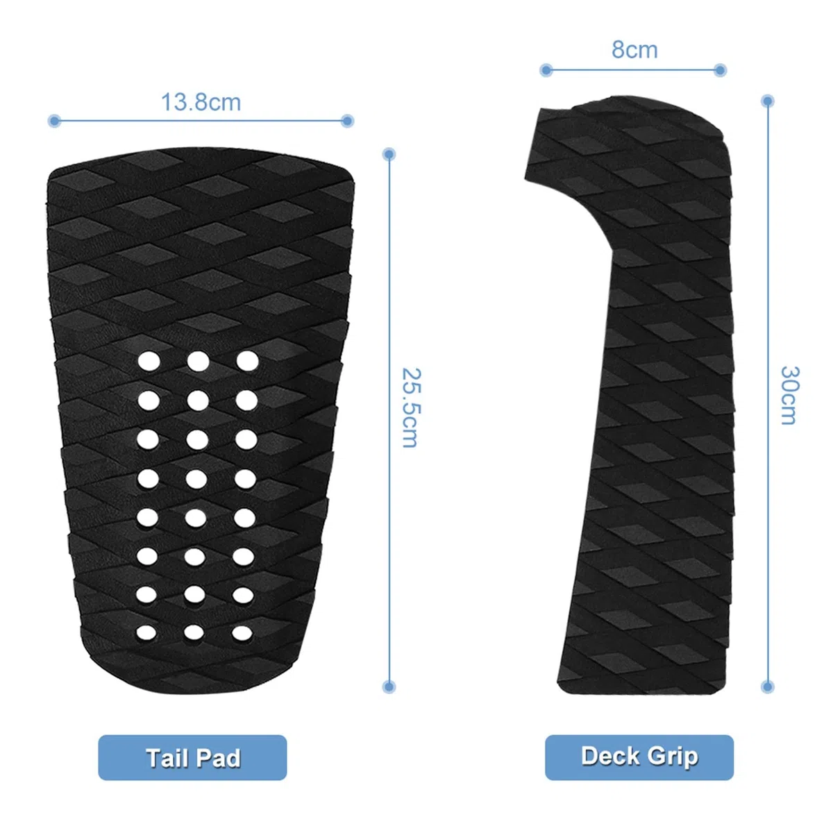 Plataforma de Surf Plataforma de tracción Antideslizante Plataforma de tracción Tailpad Deck Grip Tabla de Surf Plataforma de tracción para Surf Accesorio