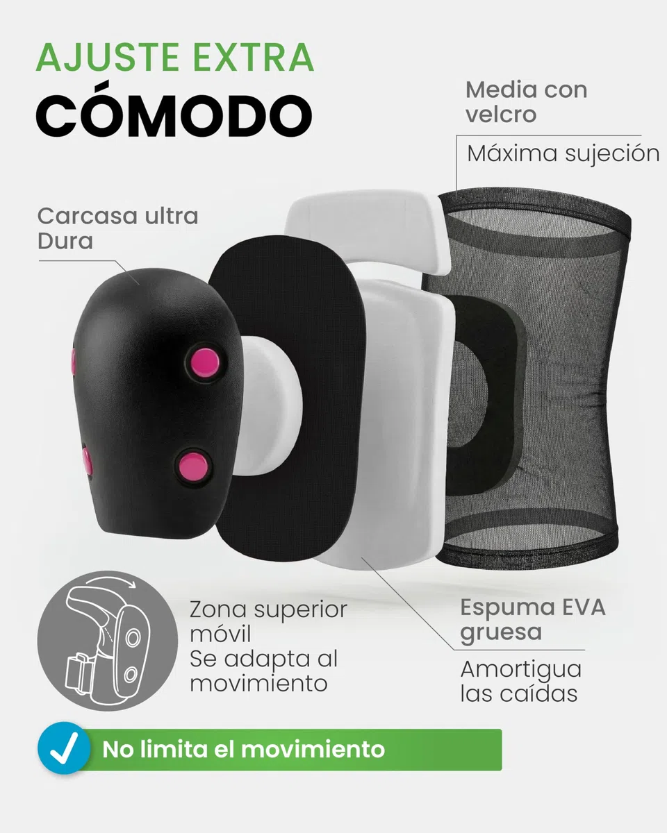 99FLIPS Protecciones Patines Niña - Rodilleras y Coderas Niña, Protectores Niño - Rodilleras Niño - Slide - Talla XS - Negro ARCOÍRIS - Monopatín, Patines en Línea, BMX