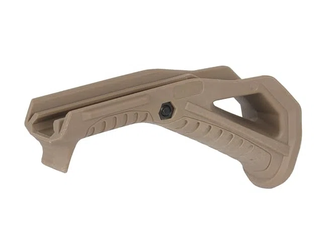 Empuñadura Táctica FMA para Raíl Picatinny Angular ergonómica, Grip para Airsoft, Dark Earth, 130 mm, Polímero de Alta Resistencia