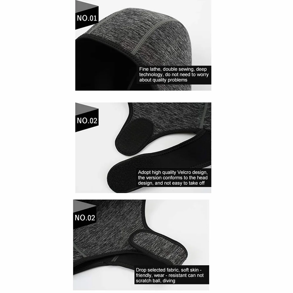 Gorra de buceo de neopreno, ajustable de neopreno, para surf, buceo, kayak, rafting, protección térmica, snorkel, natación