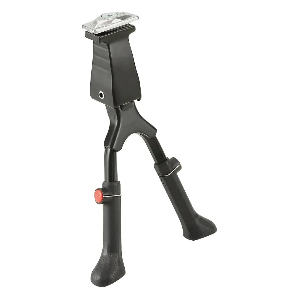 Caballete con casquillo central doble ajustable de aluminio