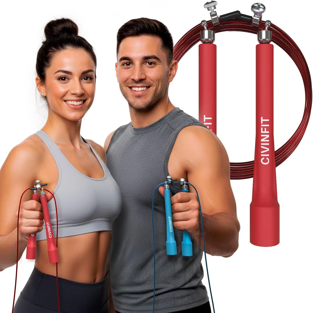 Comba Crossfit Skipping Rope I Cuerda para Saltar Comba Boxeo I Comba Saltar Ligera y Resistente I Comba de saltar Crossfit I Ejercicio en Casa Jump Rope I Cuerda Saltar Doble Rodamiento