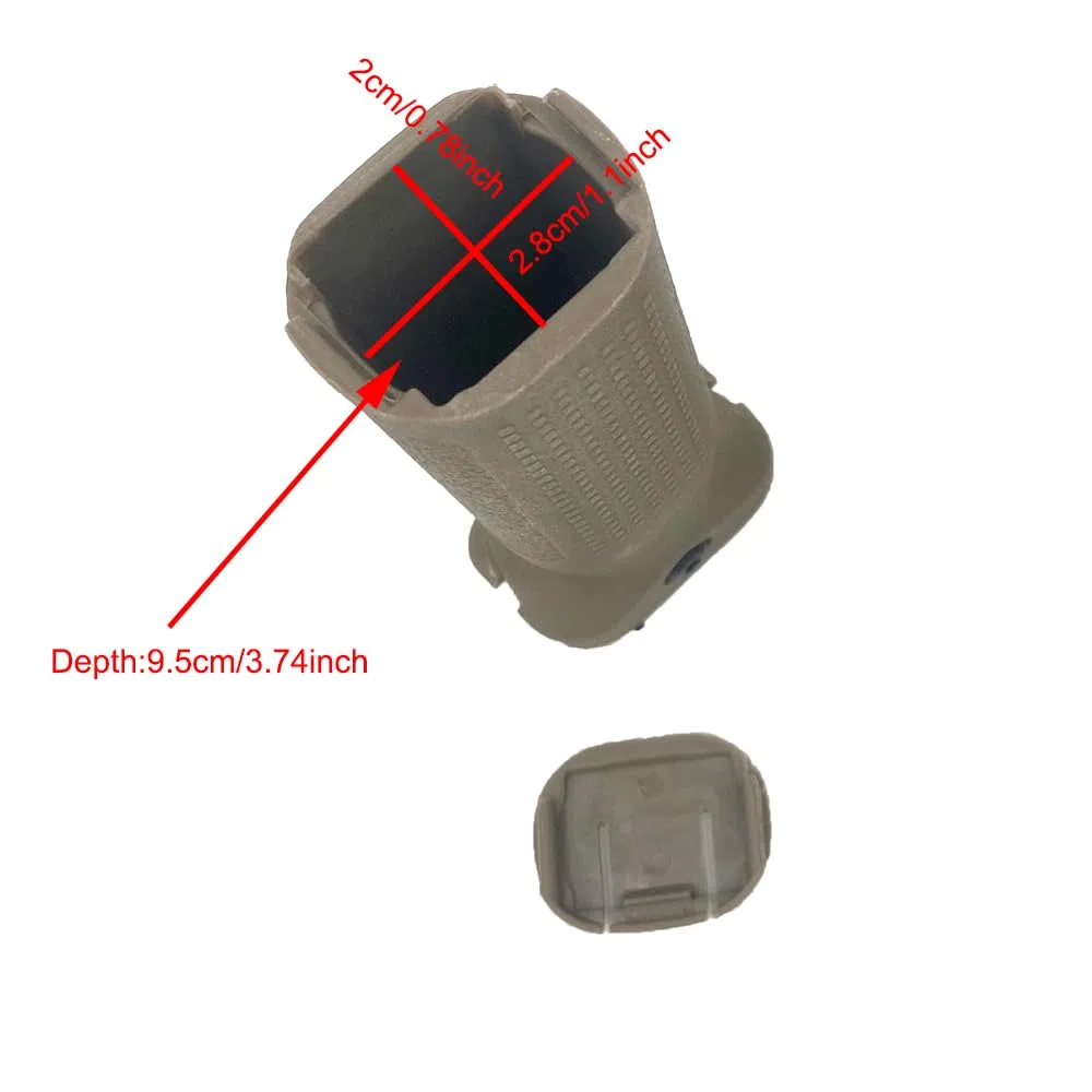 Empuñadura Frontal para Riel Táctico; Empuñadura Vertical Frontal de Nylon PTS-EPF; Empuñadura Frontal de Nylon para Sistema de Riel Picatinny de 20 mm