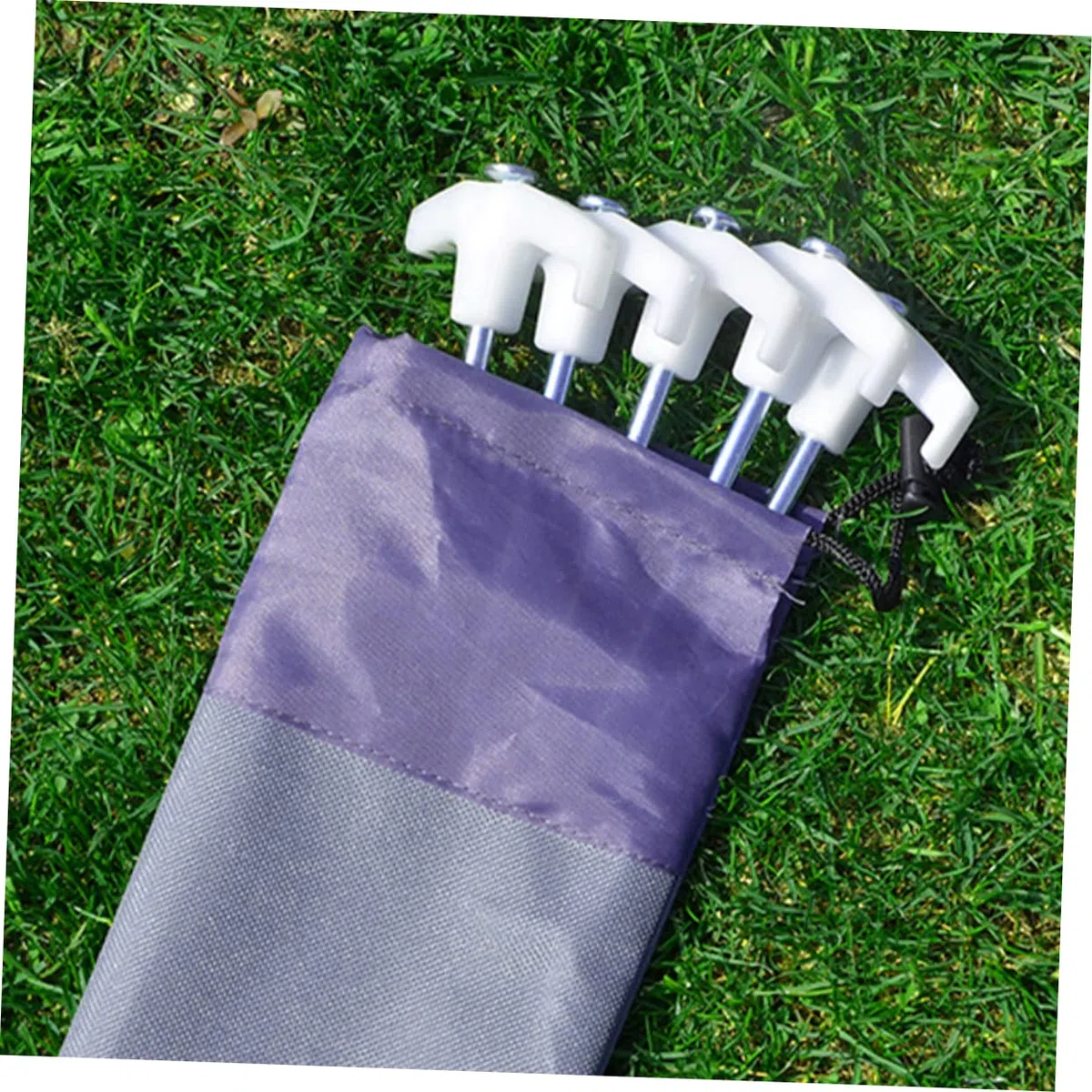 Bolsa para Estacas De Tienda 30 Cm De Tela Oxford Resistente, Paquete De 4 Unidades, Almacenamiento Portátil para Campamento y Actividades Al Aire Libre