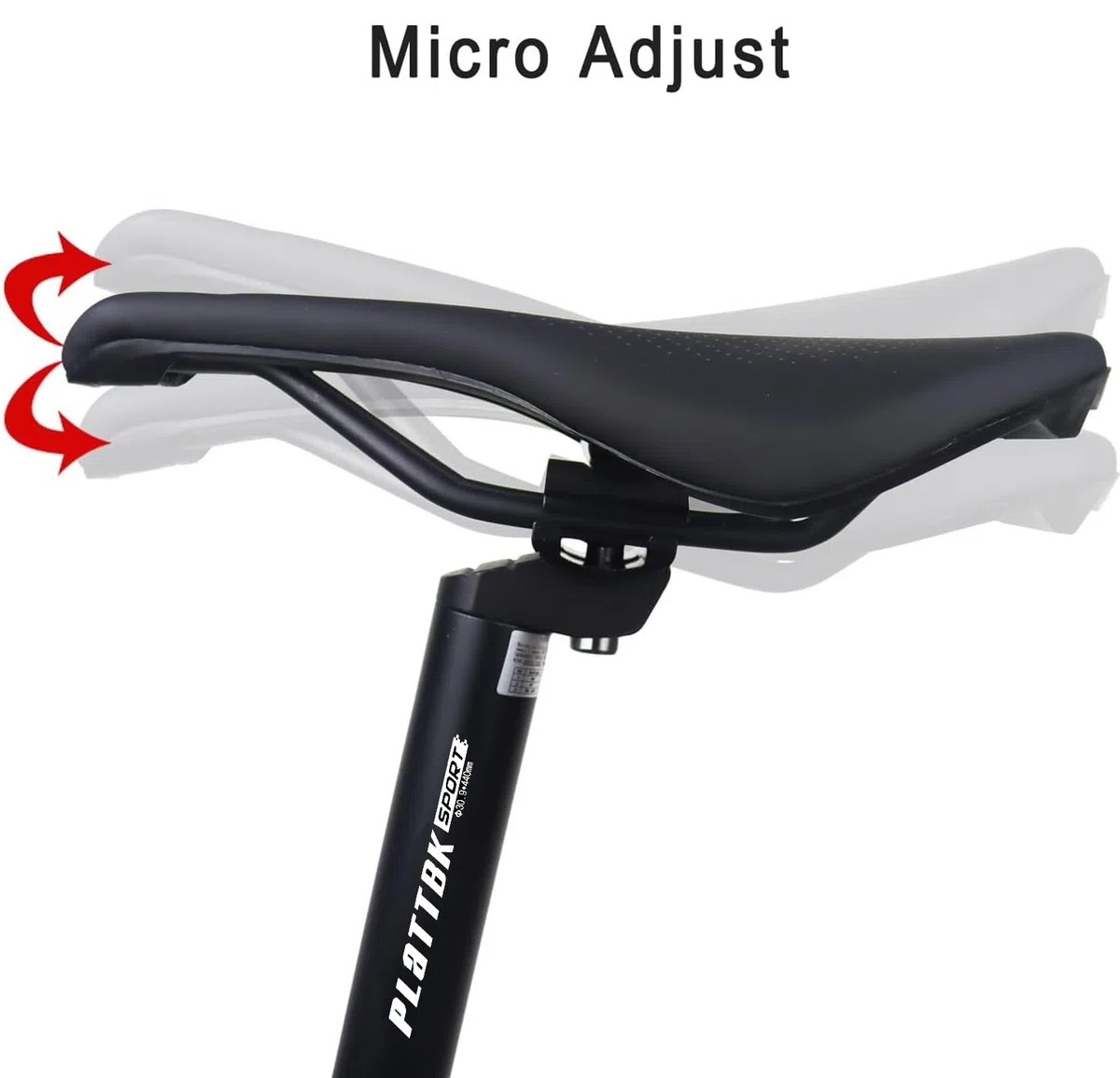 PLATTBK Tija MTB 440MM Tija Sillin Bicicleta Montaña 25.4/27.2/28.6/30.9/31.6 Seatpost para BMX