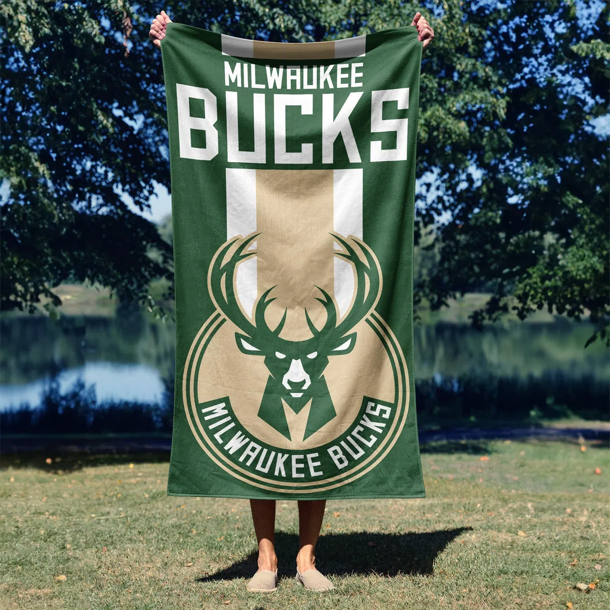 Northwest NBA Zone - Toalla de Playa, 76,2 x 152,4 cm, Good Land Green, 30" x 60"