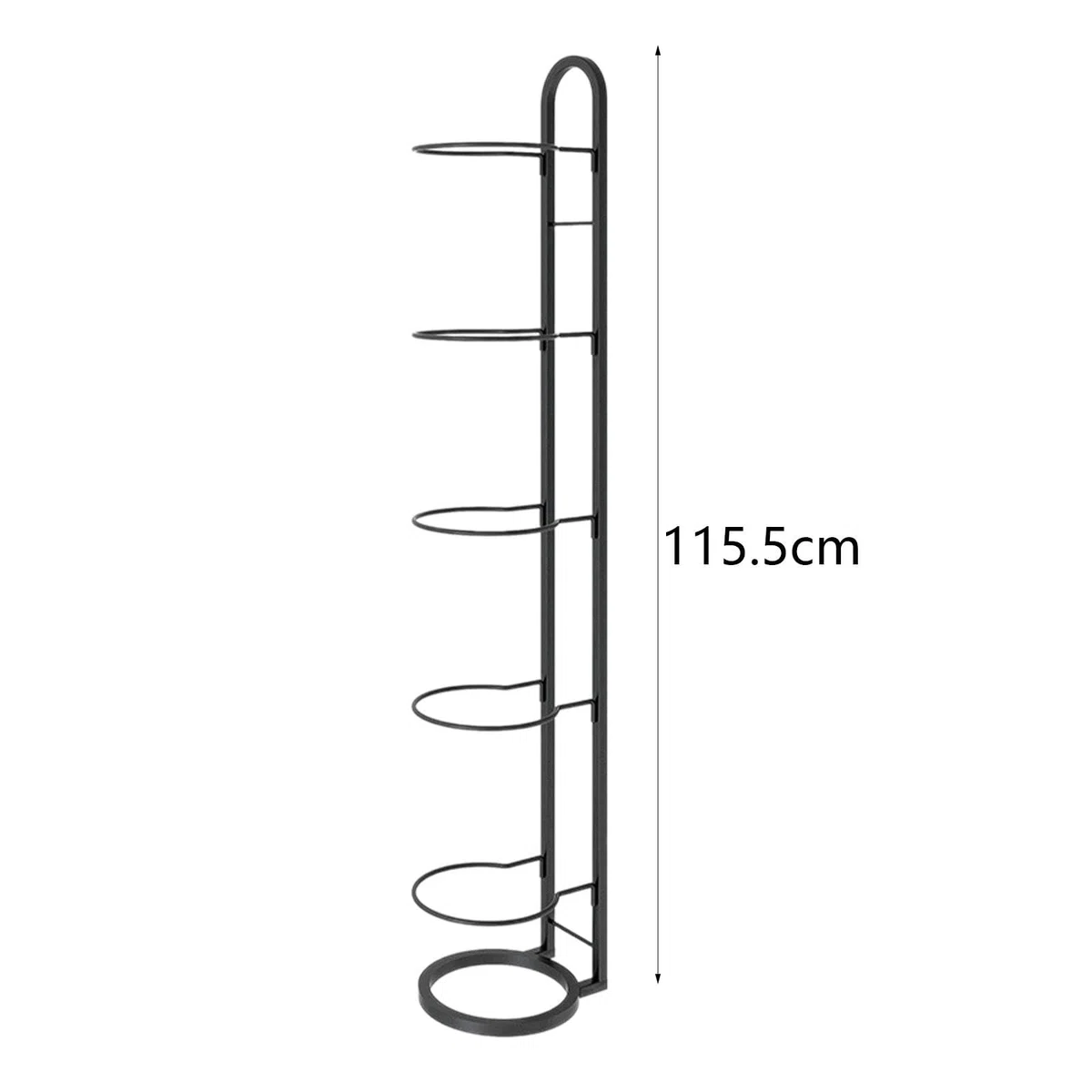 harayaa Soporte Vertical de Baloncesto, Estante de Almacenamiento de Baloncesto, Soporte de Pelota de Metal, Organizador de Equipos Deportivos
