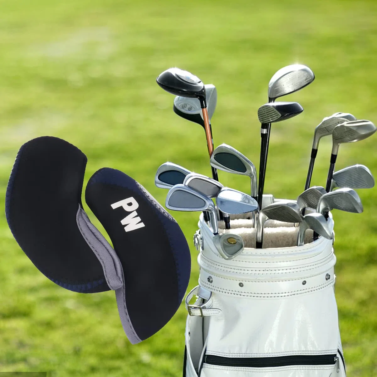 SEACLOUD Juego de cubiertas de hierro de golf con etiqueta de número para Club Elasticity Protable Selections 10 unids/lote