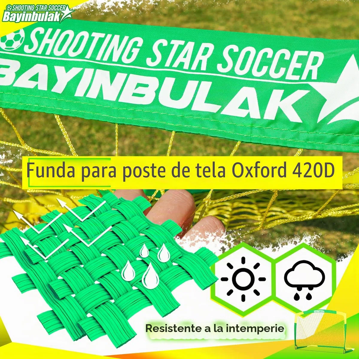 BAYINBULAK Portería de Futbol para Niños Porterias de Futbol Jardin Regalos del Festival