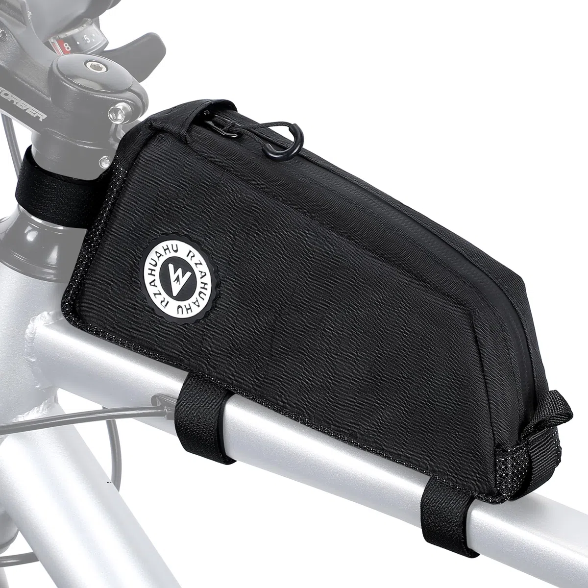 ENJOHOS Bolsa para el Cuadro de Bicicleta Bolsa para Top Tubo Superior Repelente al Agua, Bolsas Frontal Bikepacking para MTB Carretera Montaña Bici Gravel Bike Accesorio, Negro- 1L