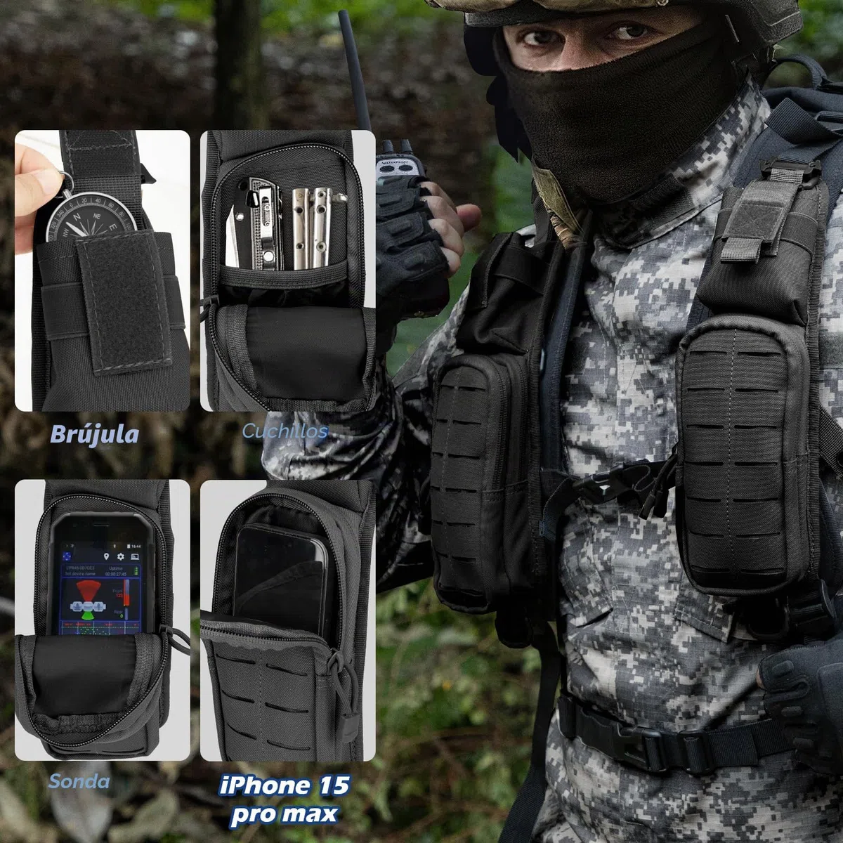 Jueachy Bolsa táctica para accesorios Molle