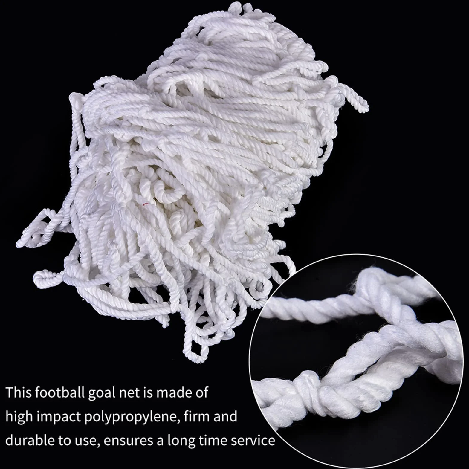 Red de Portería de Fútbol 3x2m Red de Reemplazo de Fibra de Polipropileno Portería de Futbol para niños para Herramientas de Entrenamiento de Partidos Deportivos