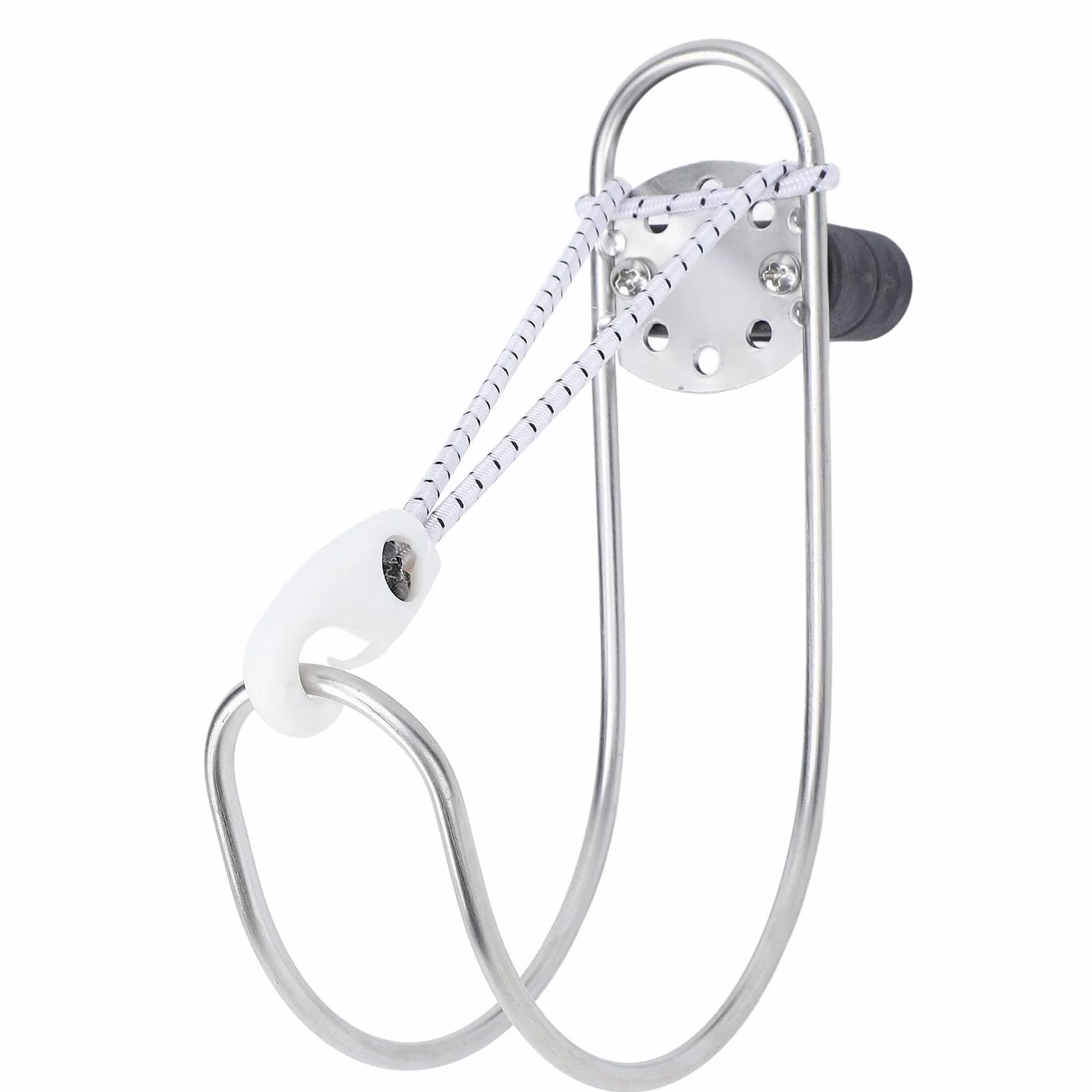 Yctze Soporte de Anillo para Salvavidas, Acero Inoxidable Pulido, para Barco, Yate, Herradura Marina, Soporte de Anillo para Salvavidas para Riel de 22 a 25mm