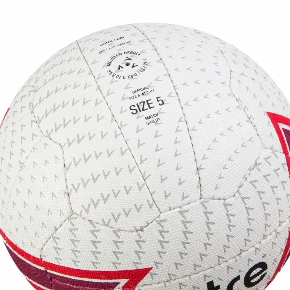 Mitre Ultragrip Netball, All Conditions Ball, Popular Style, Durable Design, White, Ball