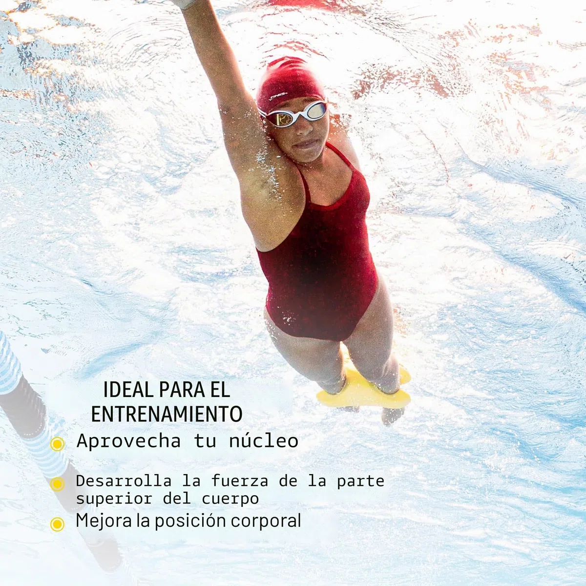 FINIS Boya de Tobillo para Entrenamiento competitivo de natación, Amarillo, Adulto