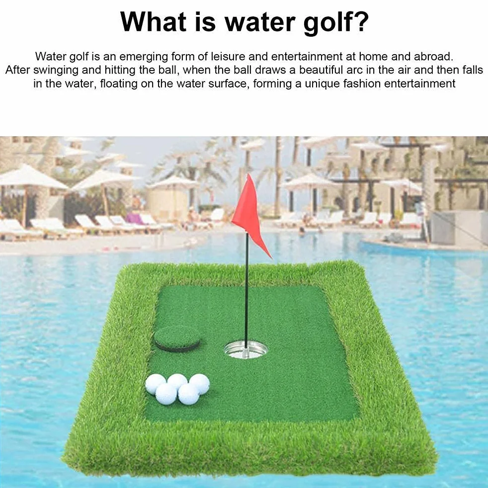 Green de Golf Flotante para Piscina, Green de Astillado Flotante, Green Flotante para Piscina Juego de Patio Trasero Al Aire Libre Summer Pool Yard Juego de Verde Flotante
