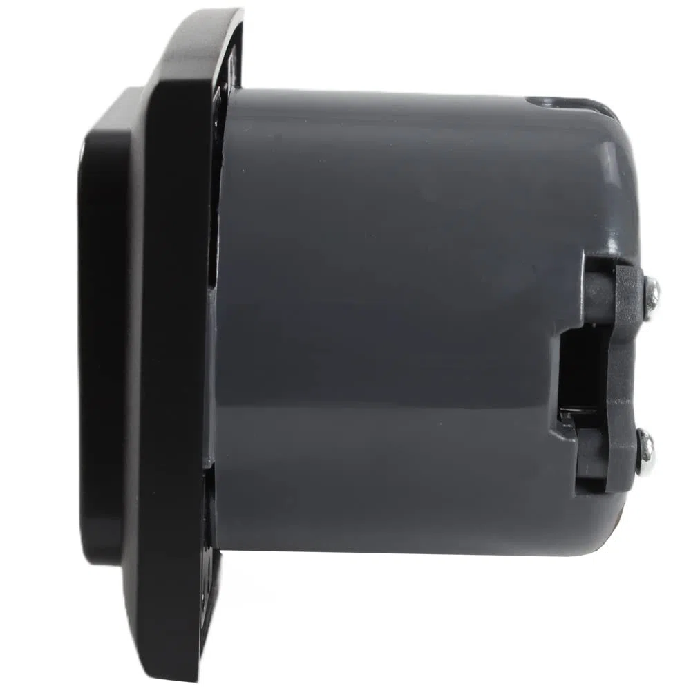 C-Line Presto Inprojal CBE - Interruptor de escalón de 12 V + marco + isodosis, para autocaravana, barco, color negro