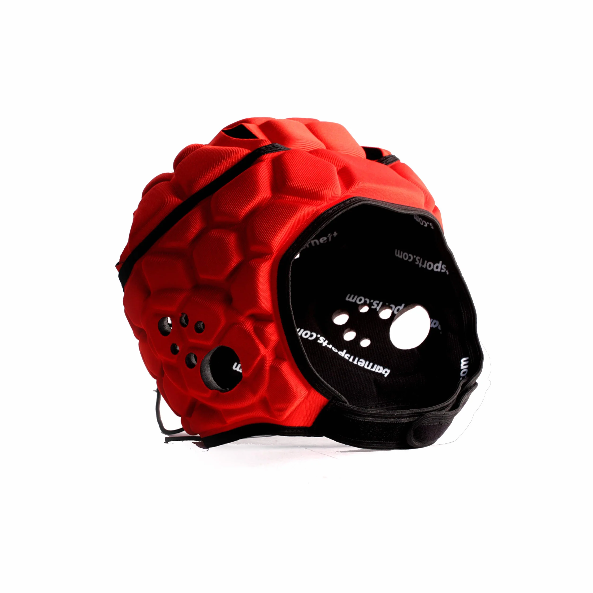 Heat Pro - Protector de Cabeza para Casco de Rugby de competición, Color Rojo