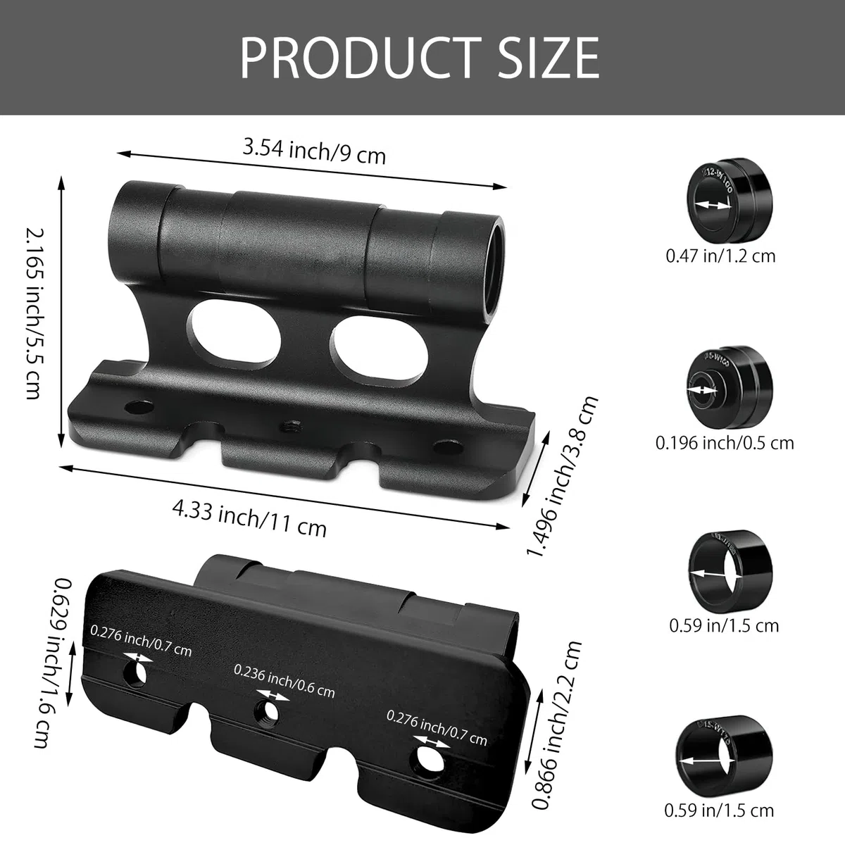 HENGBIRD 2 piezas soporte de horquilla para bicicleta de aleación de aluminio, soporte de techo para bicicleta de coche de bloqueo rápido, soporte de horquilla para bicicleta versátil para 5/12