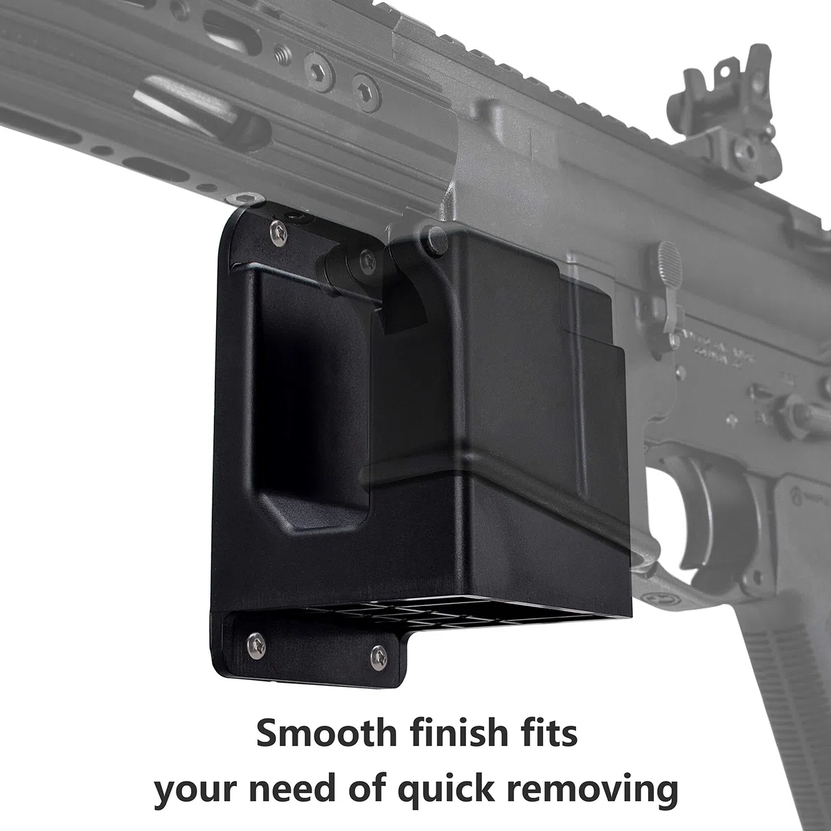 BOOSTEADY Soporte de Pared para Rifle Estándar Plástico ABS Estante de Armas Rifle para la Mayoría de Rifle Accesorios Regalos para Cazadores.