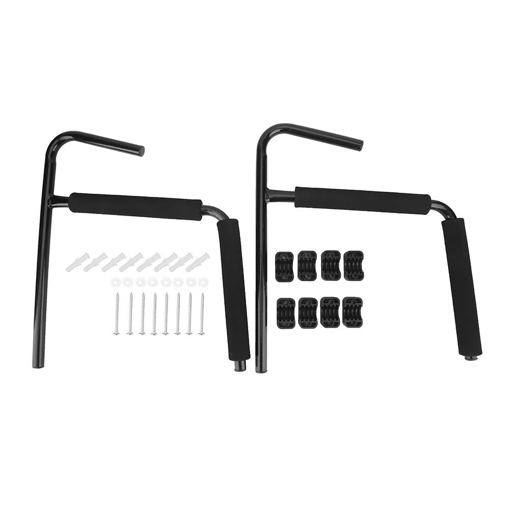 Cocoarm Soporte de Pared para Kayak y Canoa, Negro, 1 Par, de Almacenamiento y Montaje en Pared