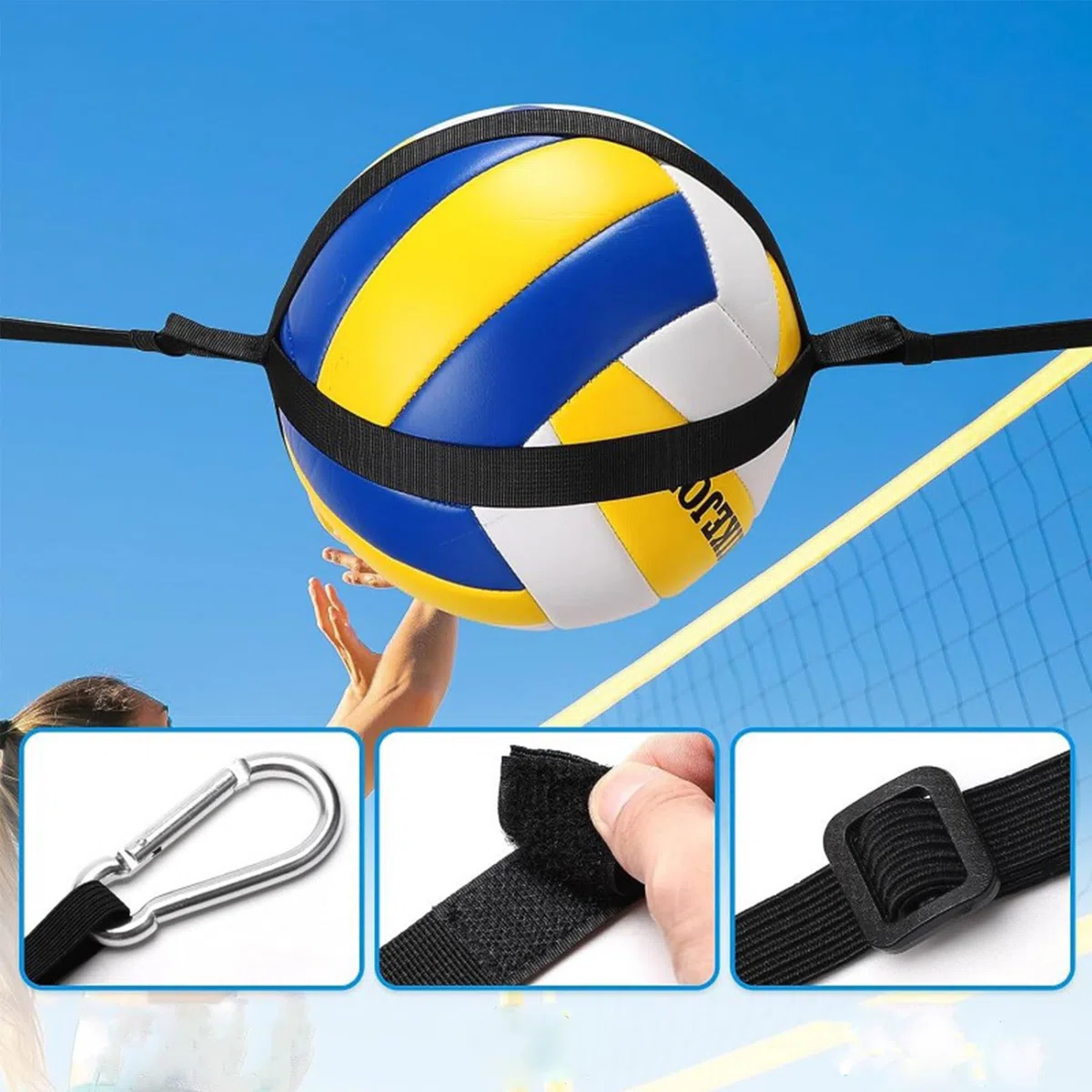 Entrenador de Picos de Voleibol Ajustable Entrenador de Pinchos de Voleibol Entrenador de ataqueEquipo de Entrenamiento
