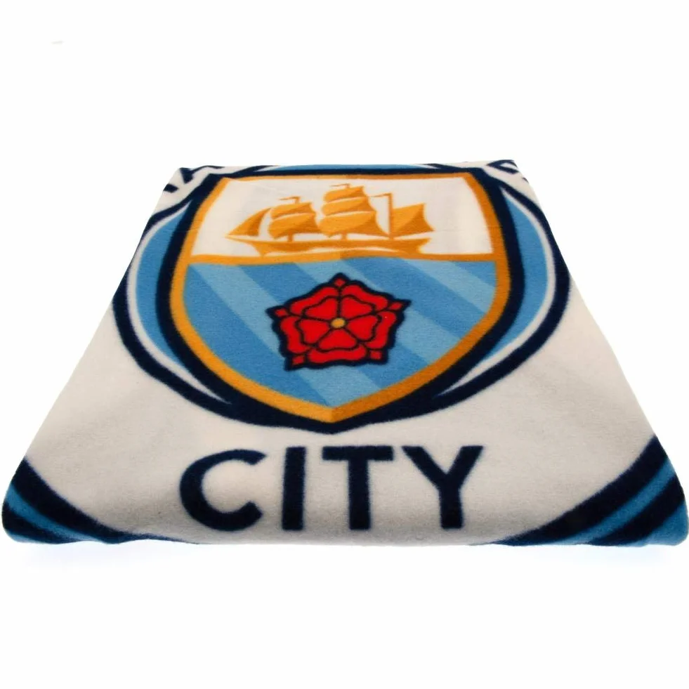 Man City Pulse - Manta de Forro Polar, Color Azul