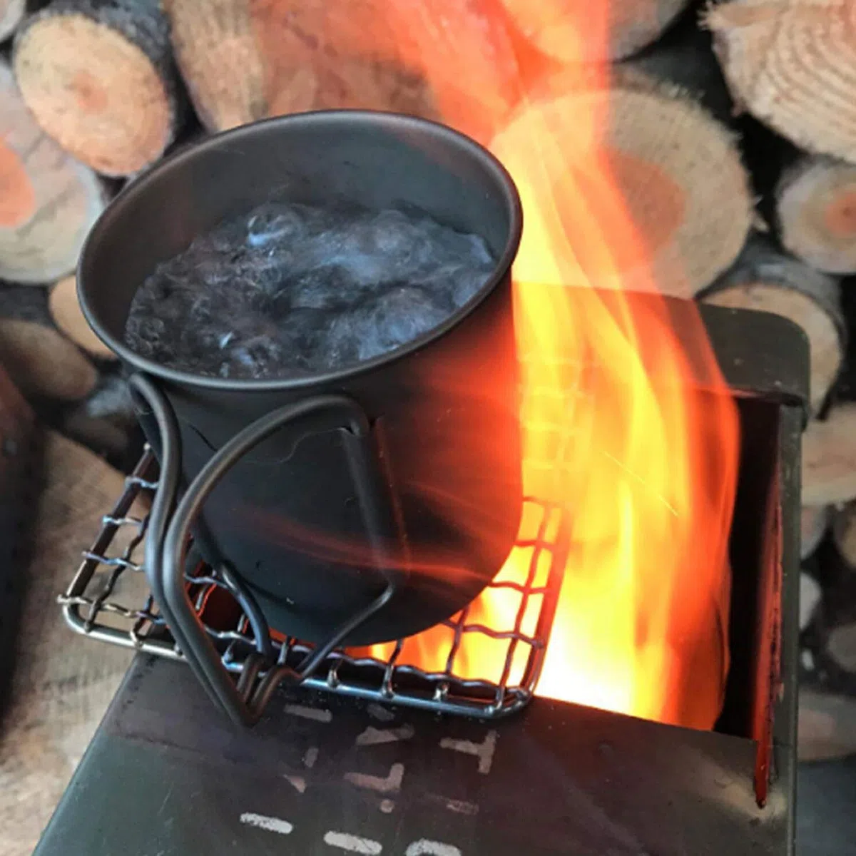 Parrilla de malla de acero inoxidable para acampar, parrillas de Bushcraft, parrillas para barbacoa, fogatas, parrilla de cocina de alta resistencia al aire libre para camping, senderismo
