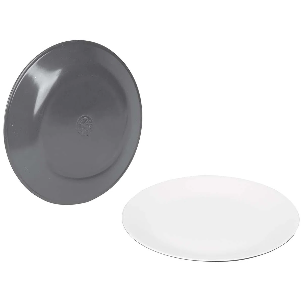 Bo-Camp - Vajilla - 16 Piezas - Bicolor - Gris