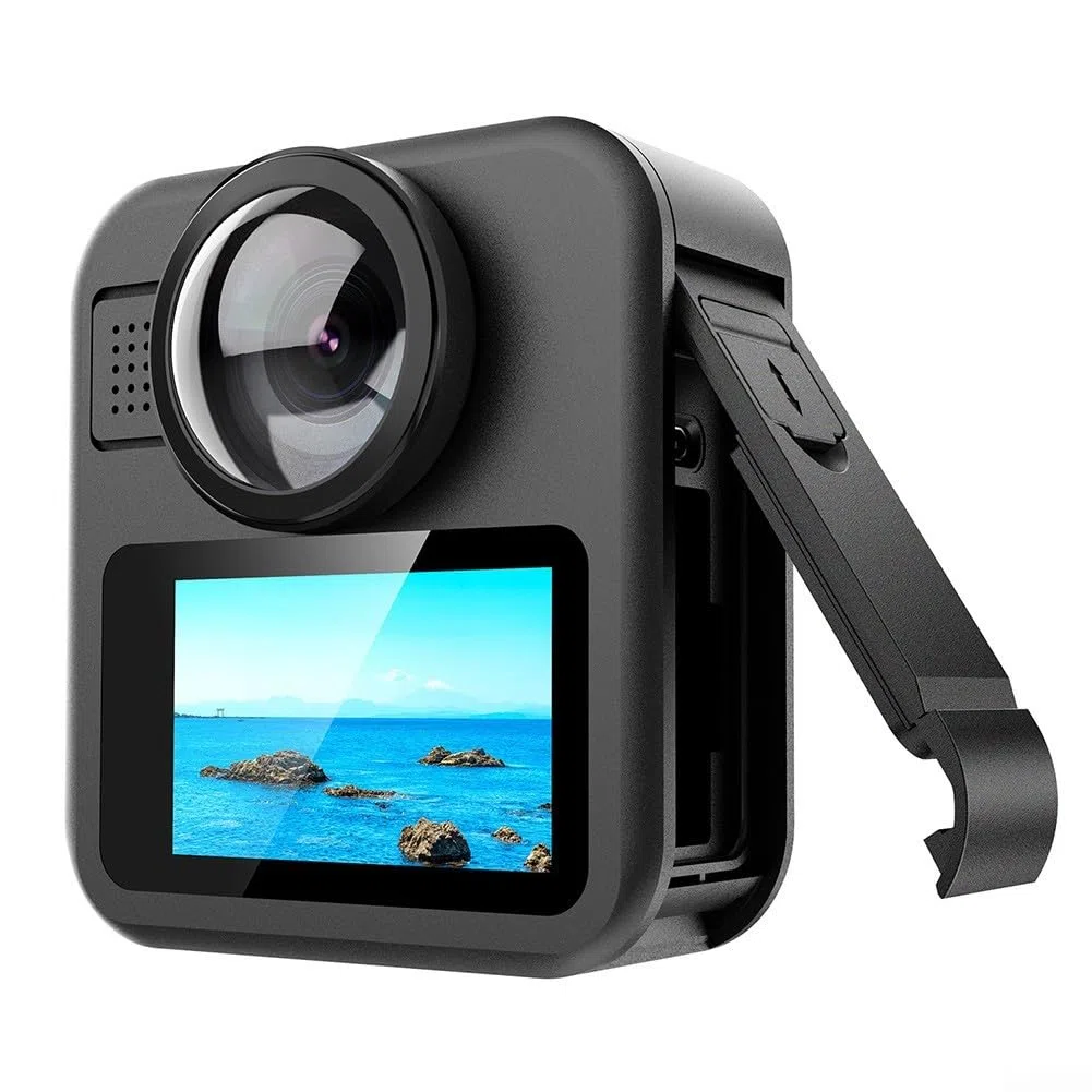 Tapa de batería de puerta lateral, accesorios de protección para cámaras de acción Go Pro Max 2 Accesorios