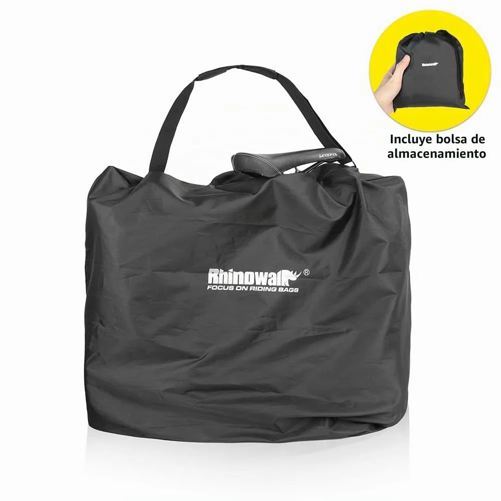 Bolsa de transporte ultraligera plegable de 20 pulgadas para bicicleta, coche, tren y avión