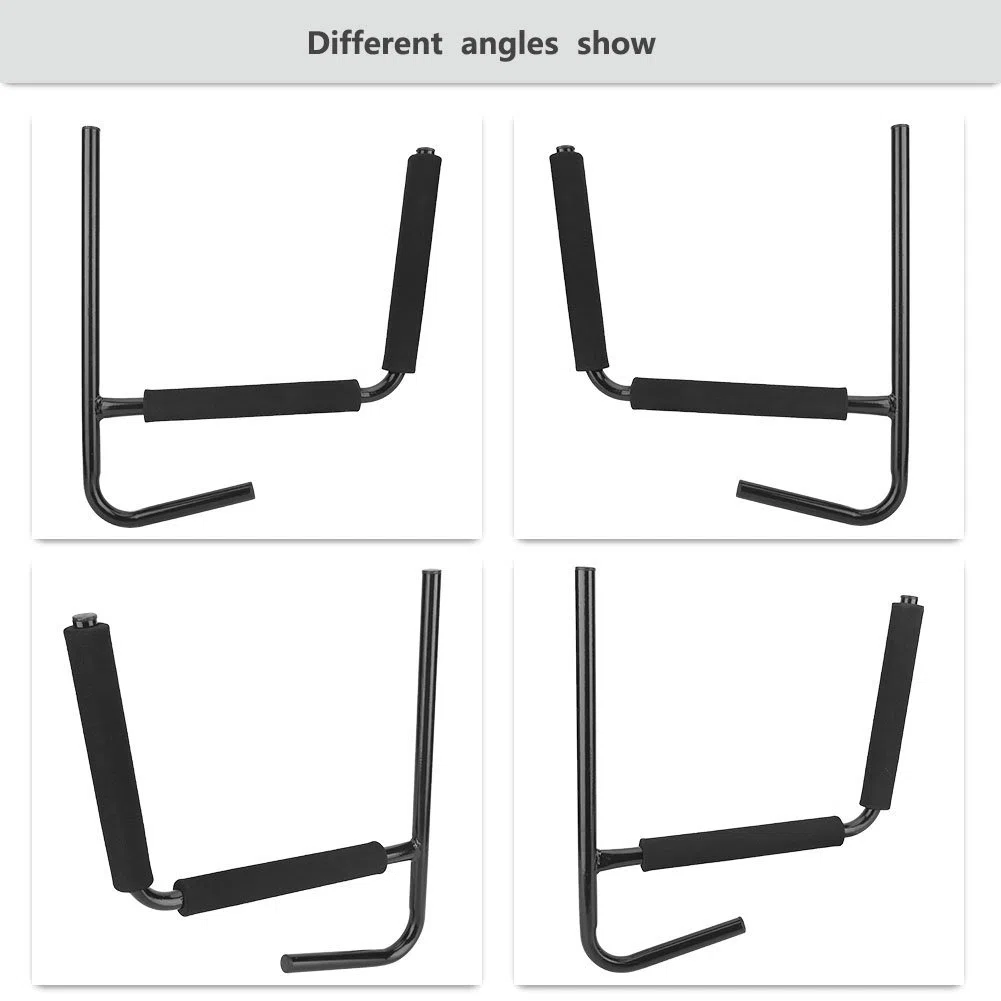 Cocoarm Soporte de Pared para Kayak y Canoa, Negro, 1 Par, de Almacenamiento y Montaje en Pared
