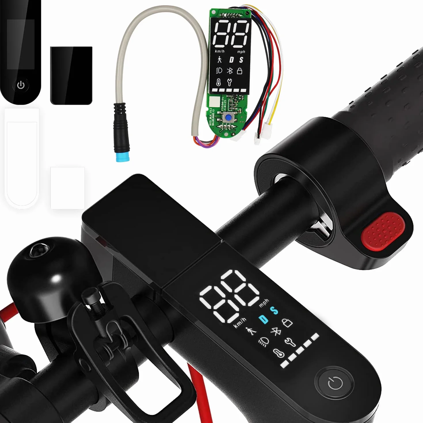 Tableau de Bord BLE électrique Scooter Tableau de Bord Avec écran LED pour Trottinette électrique Xiaomi M365Pro Pro2 - Version