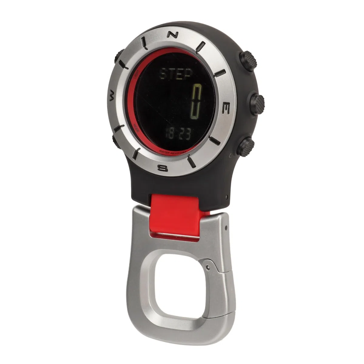 VGEBY Reloj de Bolsillo con Clip para Hombres y Mujeres, Brújula Impermeable, Altímetro, Barómetro, Termómetro, Reloj Deportivo Digital de Mano para Escalada