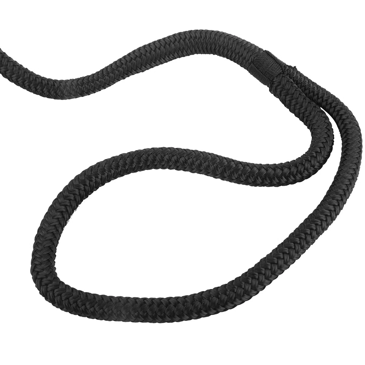 FreeTec Línea de Amarre de Nylon para Guardabarros de Barco con Ojo de 15 mm de Diámetro y 7 m de Largo, Negra