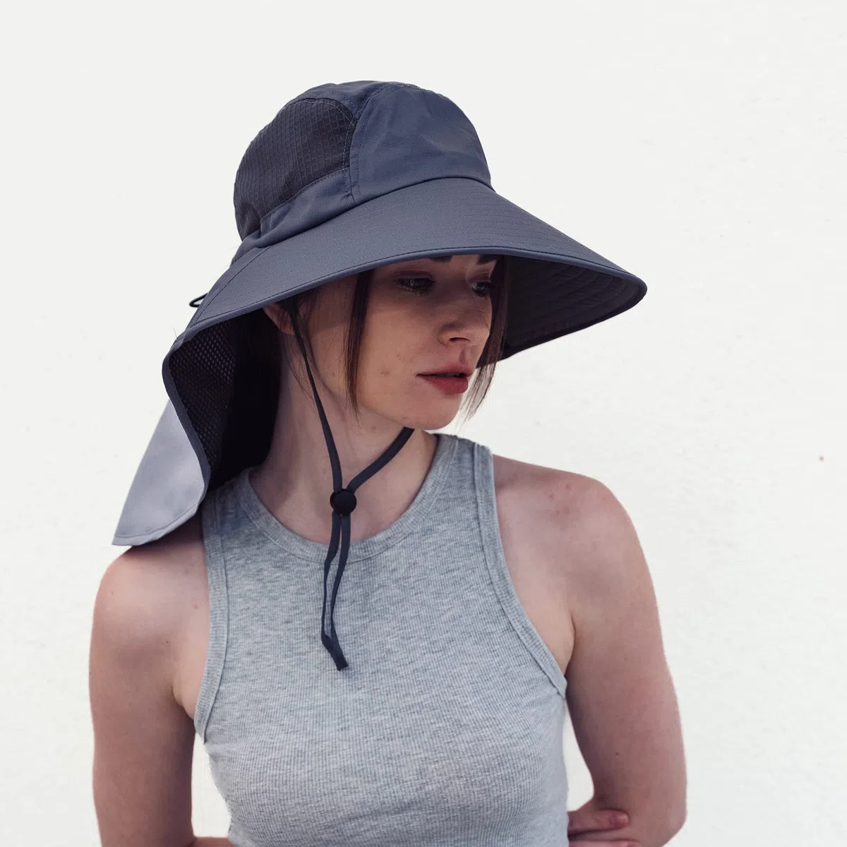 Sombrero de sol para mujer, borde ancho, sombrero de protección solar, sombrero de verano para mujer, UPF50, gorro de pescador con solapa grande