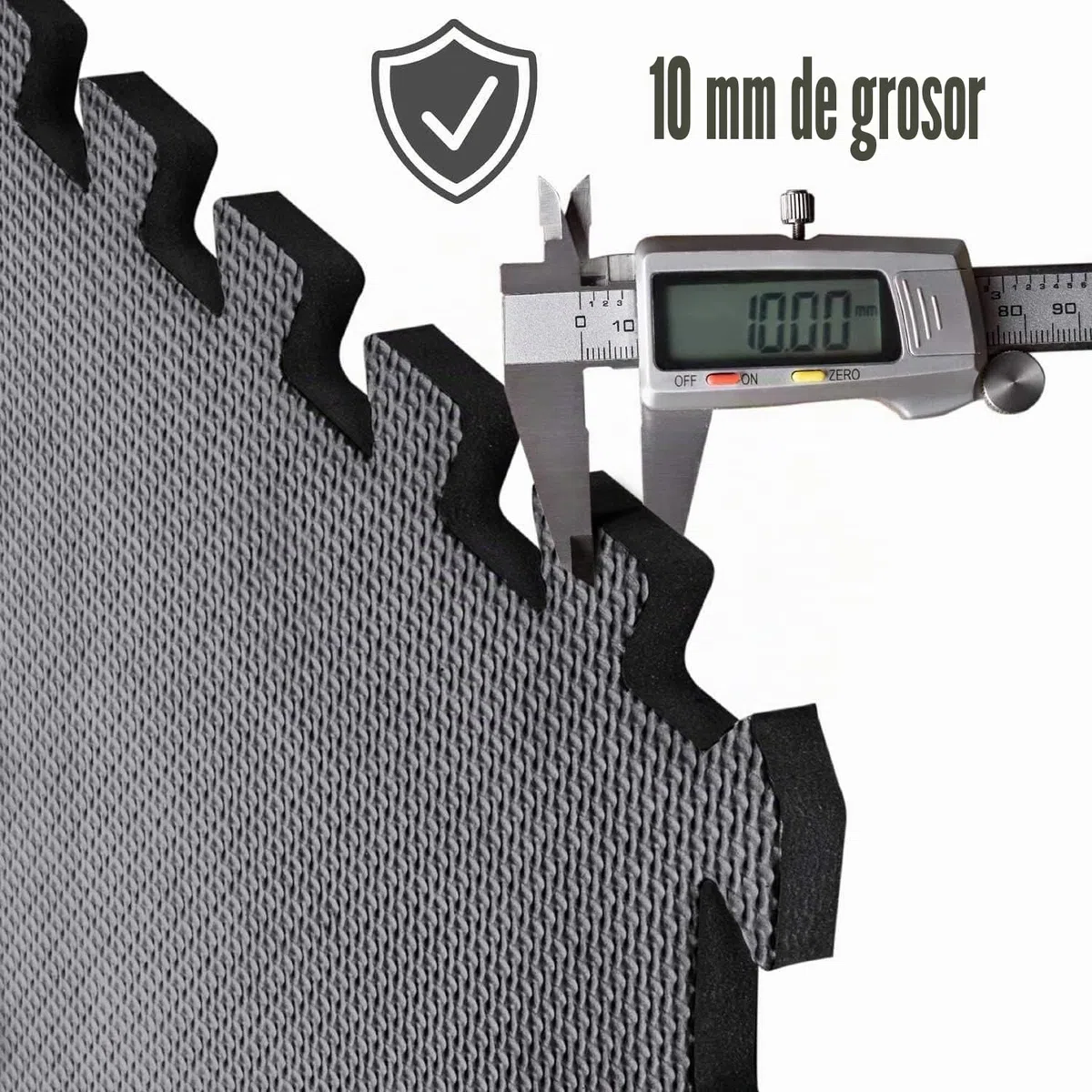 Esterilla Puzzle para Suelos de Gimnasio y Fitness | Set de Protección de Goma Espuma, Alfombrilla Protectora Expandible de 18 Losas + Bordes | Colchonetas para Máquinas de Deporte, Fácil de Limpia
